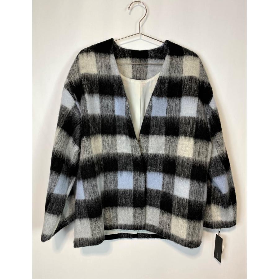 PASSIONE（パシオーネ） ノーカラージャケット ウール シャギー