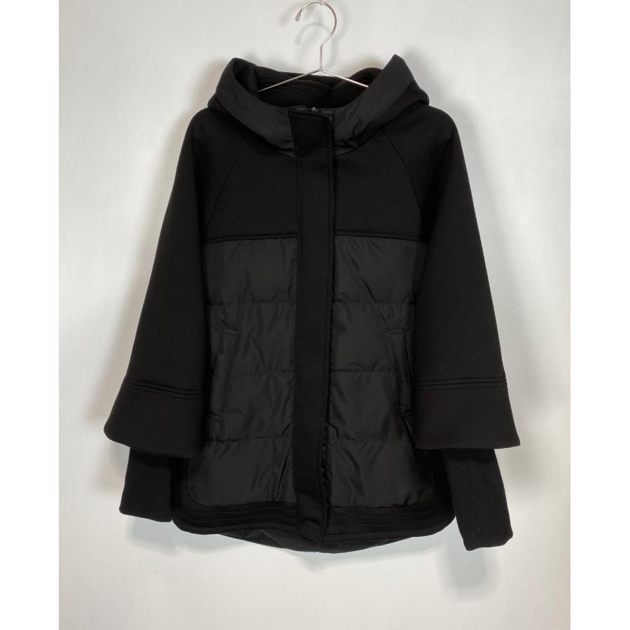 パシオーネ袖リブダウンジャケットブラック