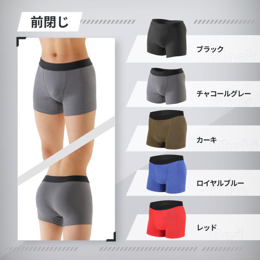 尿漏れパンツ 男性 失禁パンツ ちょい漏れ対策 ボクサーパンツ 前開き