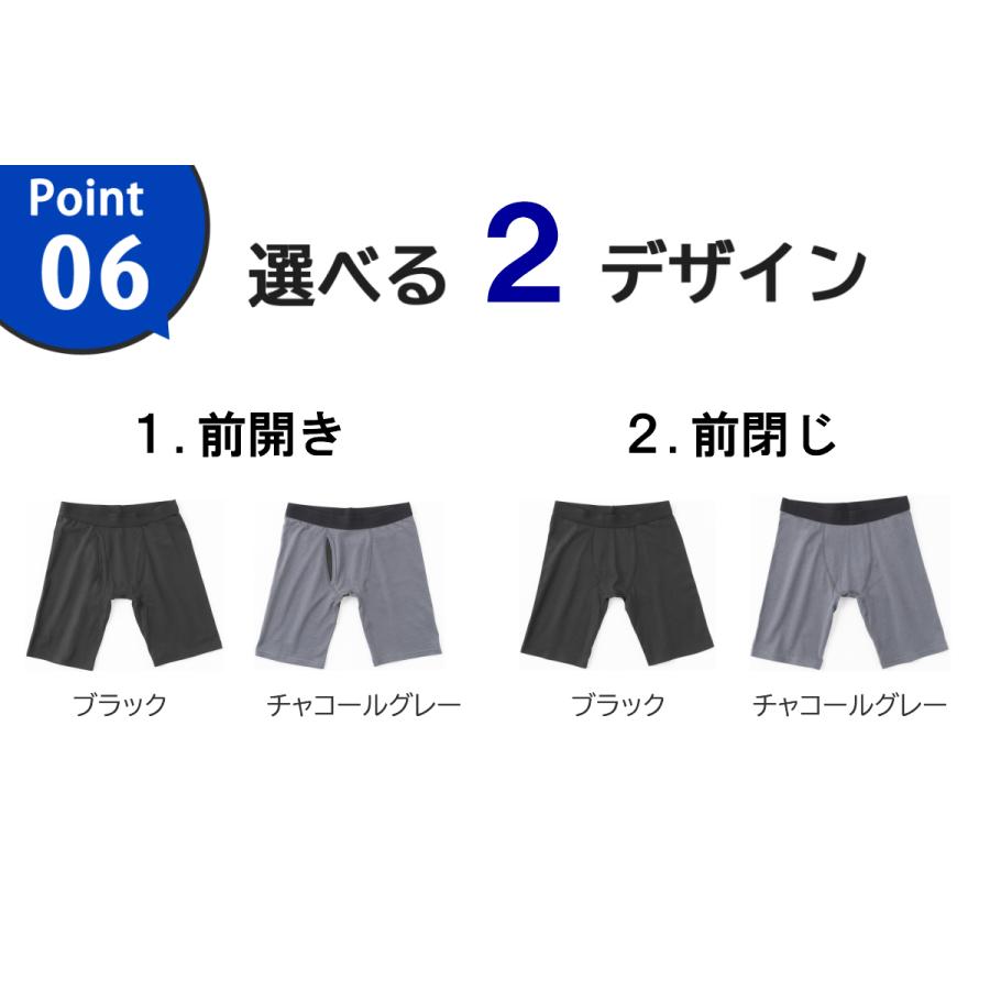 尿漏れパンツ 男性 失禁パンツ ちょい漏れ対策 ボクサーパンツ 前開き 前閉じ ロング メンズ パンツ 紳士 吸水パンツ メンズ 5cc 11L 12L 3枚