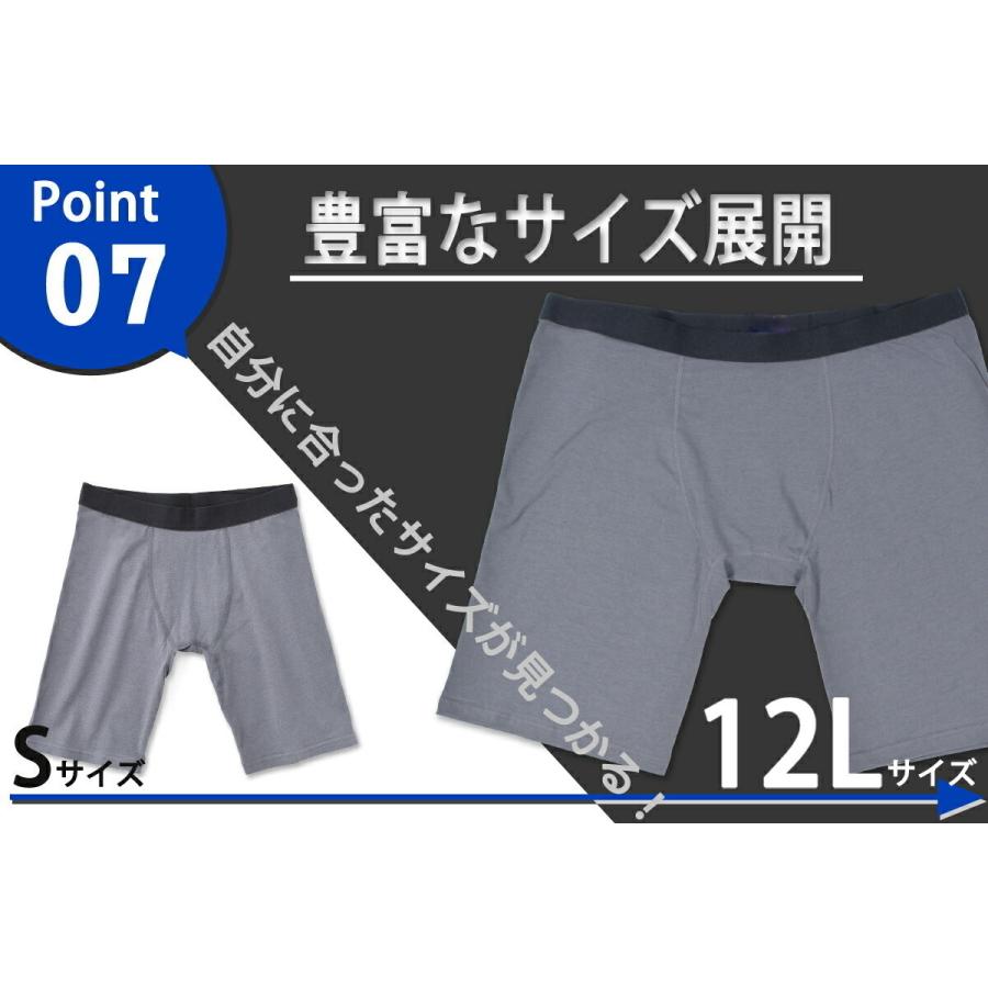 尿漏れパンツ 男性 失禁パンツ ちょい漏れ対策 ボクサーパンツ 前開き 前閉じ ロング メンズ パンツ 紳士 吸水パンツ メンズ 5cc 11L 12L 3枚
