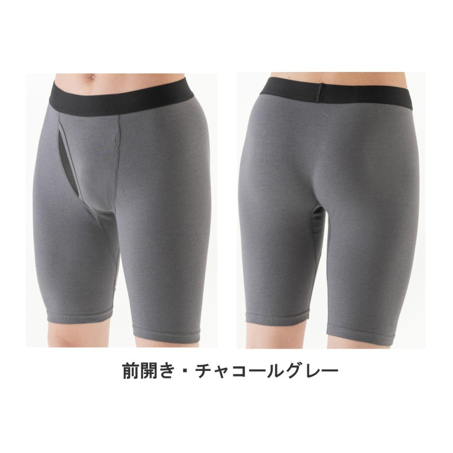 尿漏れパンツ 男性 失禁パンツ ちょい漏れ対策 ボクサーパンツ 前開き 前閉じ ロング メンズ パンツ 紳士 吸水パンツ メンズ 5cc 11L 12L 3枚