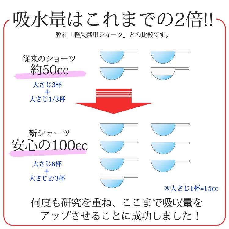 尿漏れパンツ 失禁ショーツ 女性用 UI 吸水 失禁パンツ 100cc レディース 抗菌 防臭 消臭 たっぷり吸水安心一分丈ショーツ レース 深め 11L 12L｜mrs-yell｜08