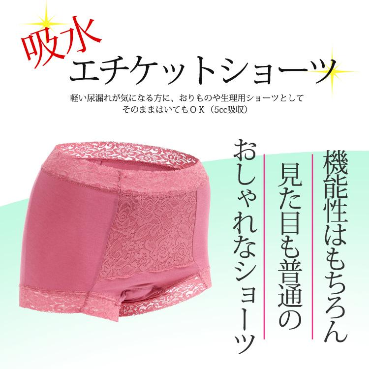 失禁ショーツ 女性用 尿漏れパンツ 吸水 防水 失禁パンツ 5cc おしゃれ かわいい 締め付けない 産褥 産後 おりもの サニタリー 羽根つき S M L Ll R190 1 S 老舗布屋の肌着店ミセスエール 通販 Yahoo ショッピング