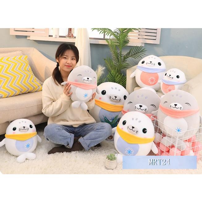 アザラシ 抱き枕 ぬいぐるみ 海遊館 ふわふわ 水族館 もっちりビッグクッション 丸すぎ キャラクター お誕生日プレゼント かわいい 子供部屋 インテリア le Mrt Shop 通販 Yahoo ショッピング