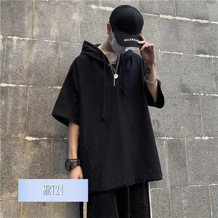 パーカー メンズ 夏パーカー 半袖 おしゃれ カジュアル フード付き パーカ 夏用 薄手 メンズファッション 4lsc Ota Mrt Shop 通販 Yahoo ショッピング