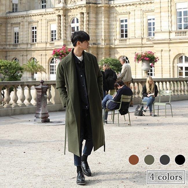 い出のひと時に とびきりのおしゃれを 秋冬 ロングコート チェスターコート メンズ ガウンコート 秋冬 ロングコート チェスターコート メンズ ガウン コート アウター 冬コート 腰ベルト付き 通勤 スタイリッシュ ロング コート ゆったり コート アウター