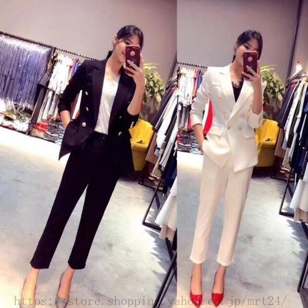 直接管理販売 パンツスーツ セットアップ 結婚式 フォーマル スーツ 2色 通勤 二次会 オフィス ビジネス 代 30代 40代 おしゃれ セレモニースーツ レディース 売り超安い Shirleyryan Ca