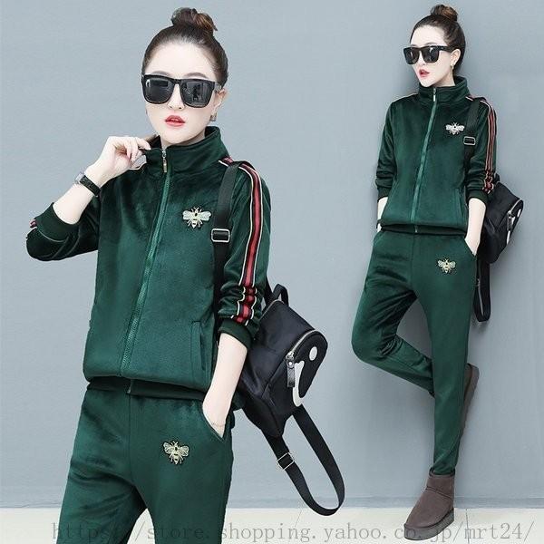 裏起毛ジャージ レディース 上下 スウェット 上下セット セットアップ 柔らかい 2点セット 部屋着 秋冬 トレーニングウェア ベロアパーカー スポーツ カジュアル