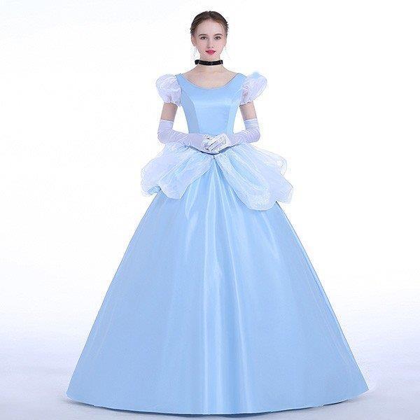 シンデレラ プリンセス コスプレ衣装 大人用ドレス コスプレ 女性用 大人用 大人 キャラクター ワンピース コスプレ衣装 レディース 仮装 ドレス ハロウィン 大人 キャラクター ハロウィーン