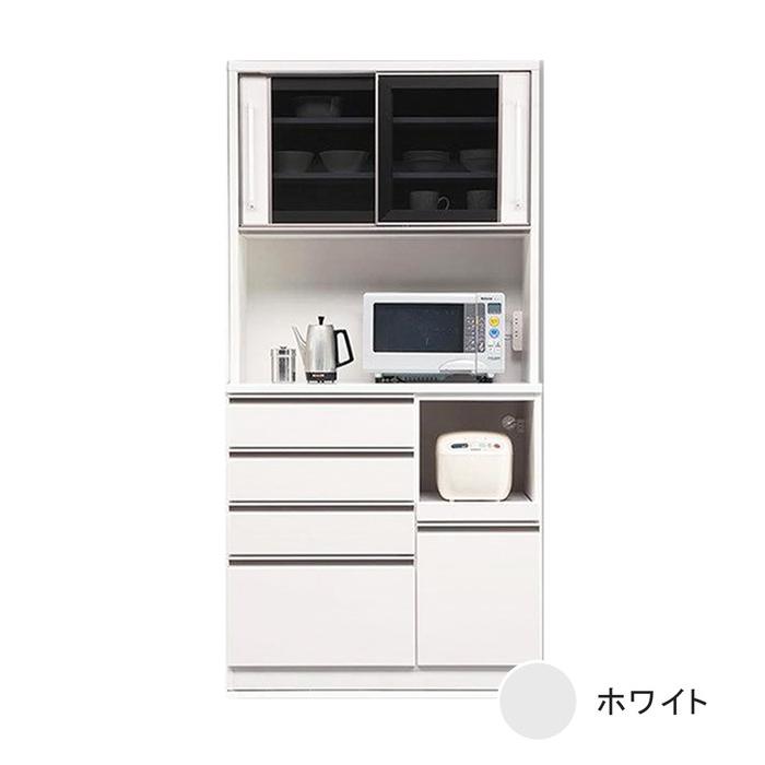 食器棚 白　モイス機能付き　大川家具 ☆5000円ｸｰﾎﾟﾝ対象☆【木工まつり限定3％off】【搬入設置込
