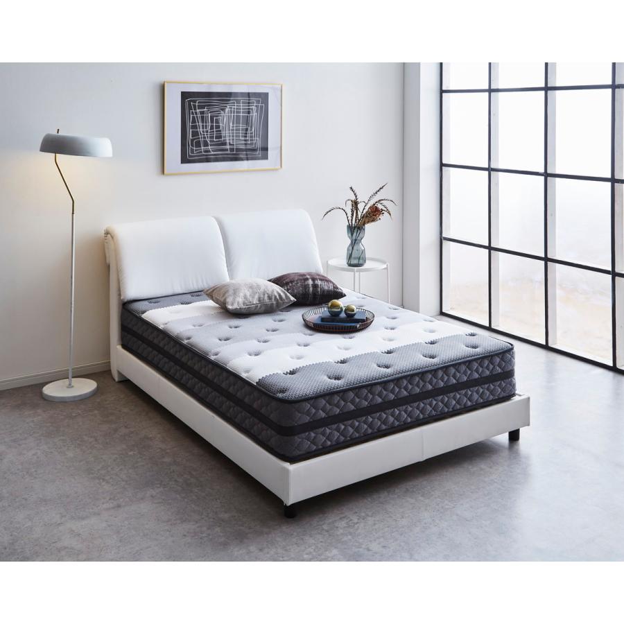 ダブルベッド　ブラック　フレーム本体のみ イケア ダブルベッドフレーム&サイドテーブル2台 マットレス(オプション)