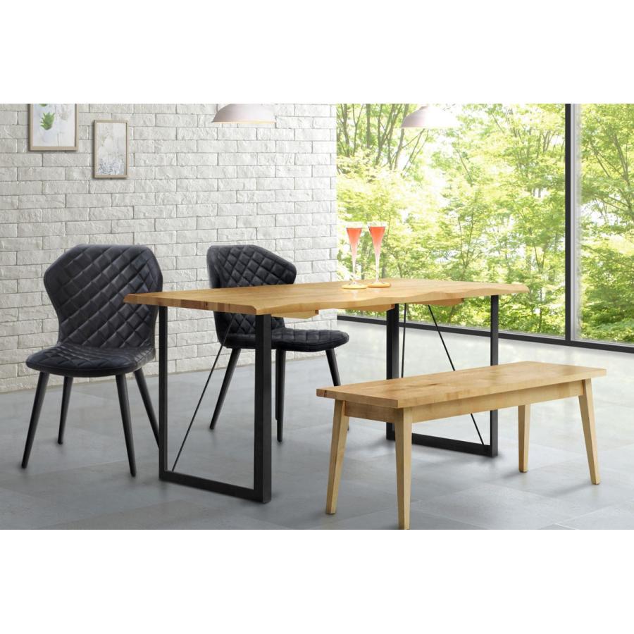 ダイニングテーブル 幅180 無垢材 バーチ アイアン脚 新生活