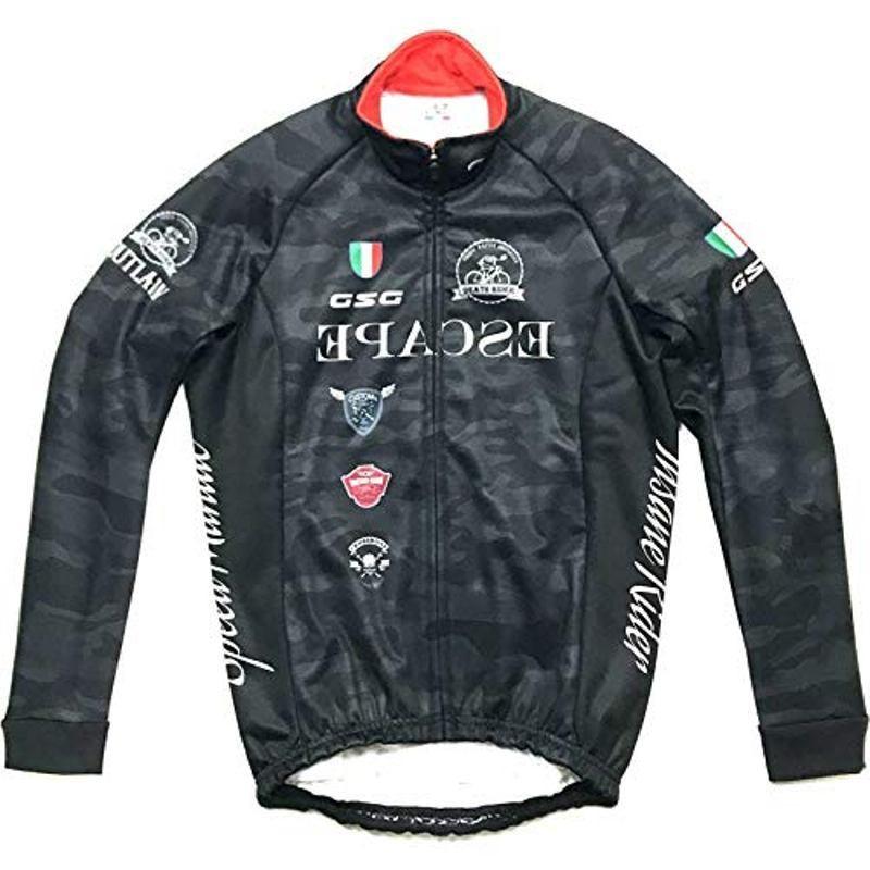 7-ITA（セブン・アイティーエー）メンズ サイクル ウェア  GSG Face Outlaw Jacket Black Camo ウインタージャケット （Lサイズ）セブンイタリア