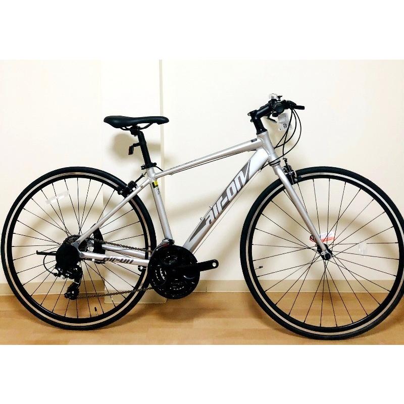 自転車 クロスバイク サカモト 700C エアーオン II (シルバー 