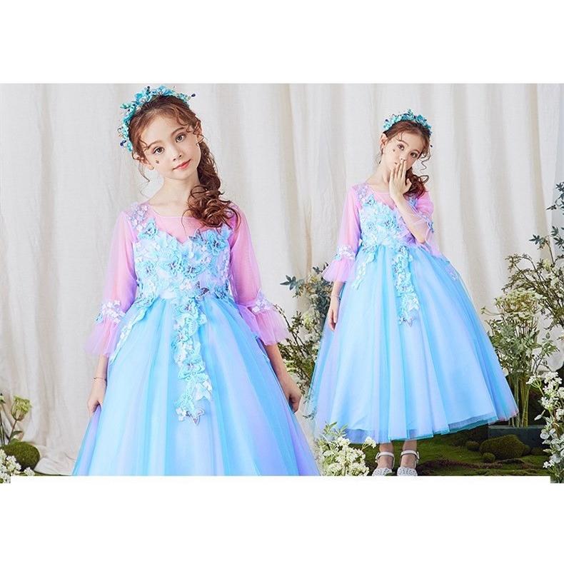 Web限定 子供ドレス ドレス キッズ コスチューム 子供 衣装 こども ワンピース 子供用 子供用ドレス ピアノ お姫様 子どもドレス キッズドレス 女の子 子供服 フラワー 高速配送 Zoetalentsolutions Com
