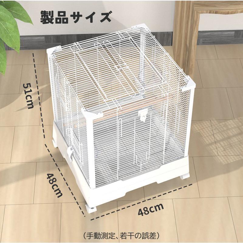 琴音！鳥かご　高強度　豪華ケージ　スタンド付きバードケージ　ブランコ付き 鳥かご 鳥ケージ 大型 高強度 豪華ケージ 大きい 鳥小屋