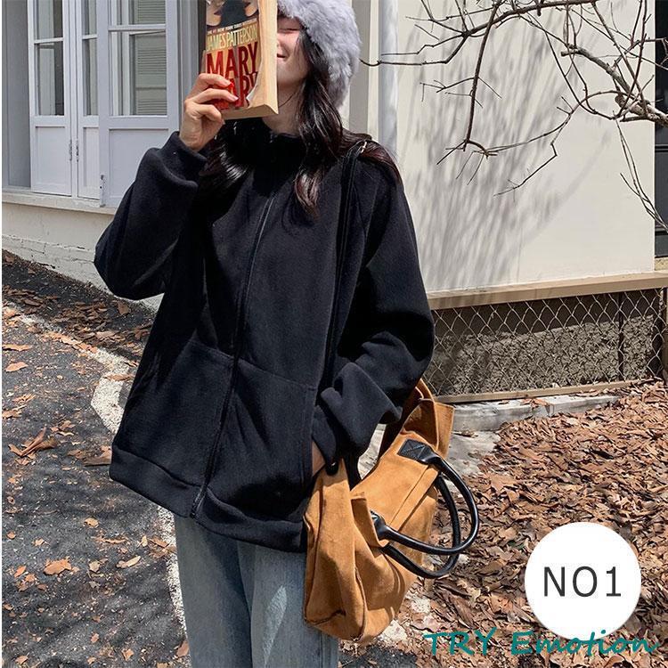 フリース ジャケット レディース 長袖 秋 冬 カジュアル 厚め 温か  