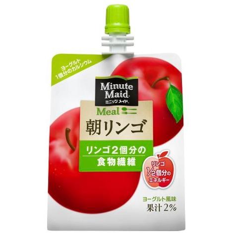 ミニッツメイド 朝リンゴ 180g 6本 6本 1カートン パウチ ゼリー飲料 ダイエット食品 低カロリー 日本全国送料無料 1 マザーズショップ クローバー 通販 Yahoo ショッピング