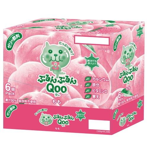 ミニッツメイド ぷるんぷるん Qoo もも 125g 12本 (6本×2カートン) パウチ ゼリー飲料 お菓子 ダイエット食品 低カロリー【日本全国送料無料】｜ms-kuroba｜03