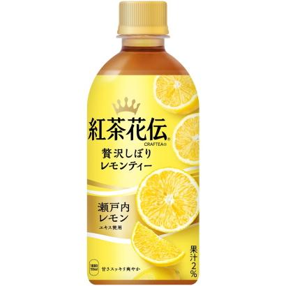 紅茶花伝 クラフティー 贅沢しぼり レモンティー 440ml 24本 (24本×1ケース) 紅茶 ペットボトル PET コカコーラ社【日本全国送料無料】｜ms-kuroba｜02