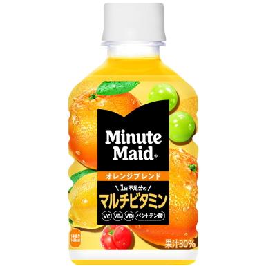 ミニッツメイド オレンジブレンド マルチビタミン 280ml 48本 (24本×2ケース)  PET フルーツジュース【日本全国送料無料】｜ms-kuroba｜02