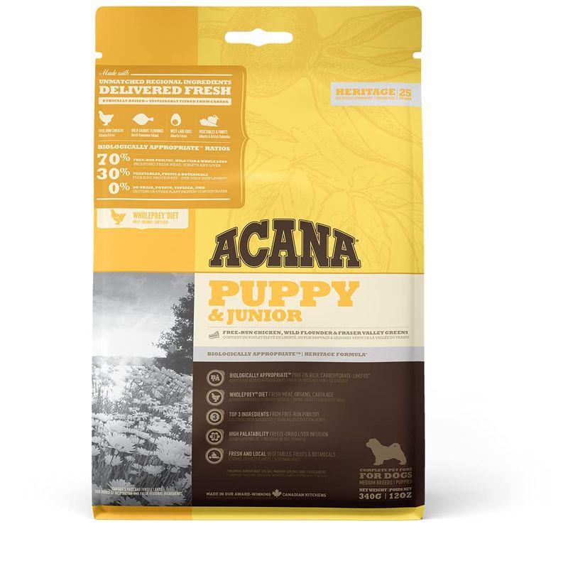 アカナ (ACANA) ドッグフード パピー&ジュニア 国内正規品 340グラム (x 1) 2023010307432602667Ms