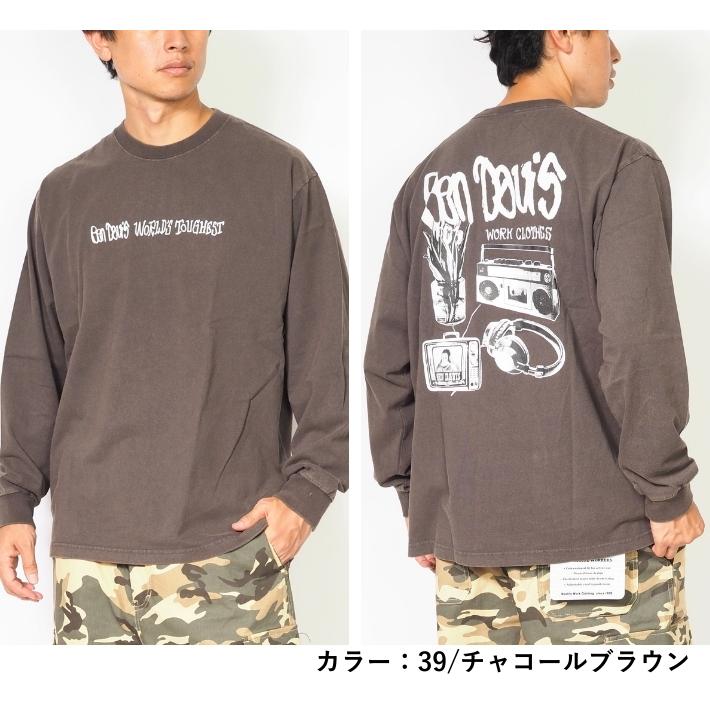 BEN DAVIS（ベンデイビス） ロンT 長袖 ウォッシュ 洗い マルチフォト