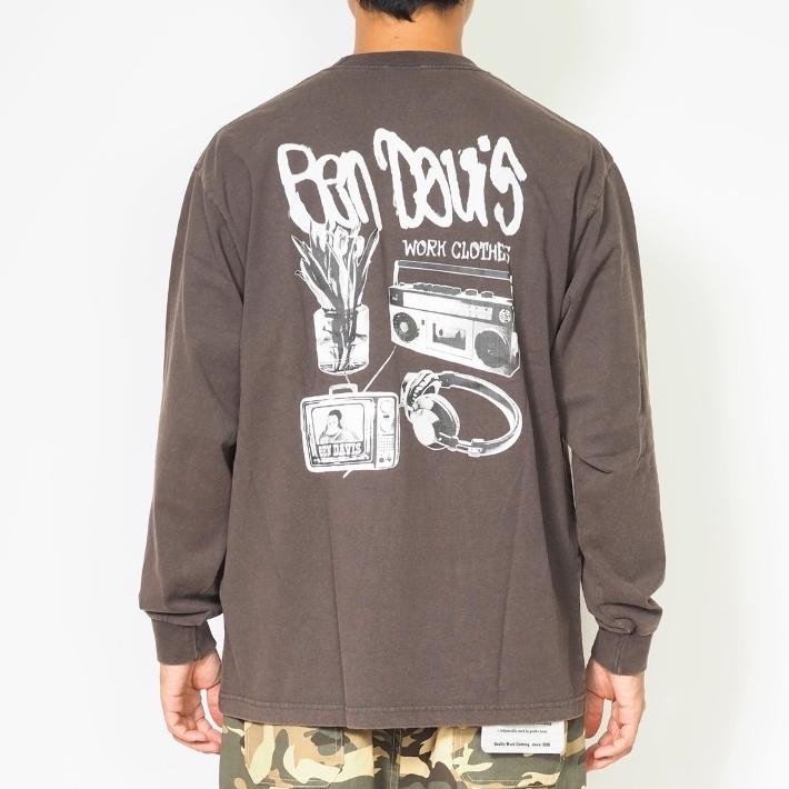 BEN DAVIS（ベンデイビス） ロンT 長袖 ウォッシュ 洗い マルチフォト