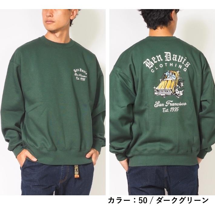 BEN DAVIS（ベンデイビス） スウェット トレーナー 裏起毛 バック 