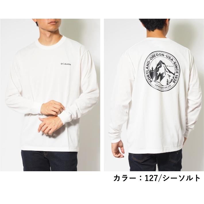 Columbia（コロンビア） ロンT 長袖 マウンテンロゴ 吸湿速乾 紫外線