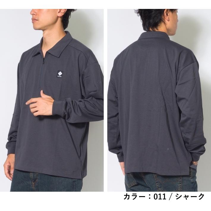 Columbia（コロンビア） ポロシャツ 長袖 ハーフジップ 吸湿速乾