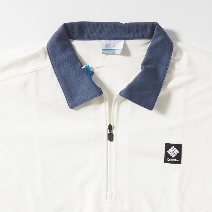 Columbia（コロンビア） ポロシャツ 長袖 ハーフジップ 吸湿速乾