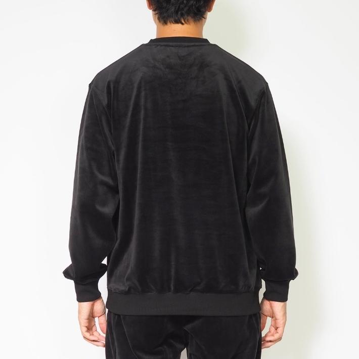 F.L.E セール EDWIN エドウィン FLE クルーネック プルオーバー ベロア