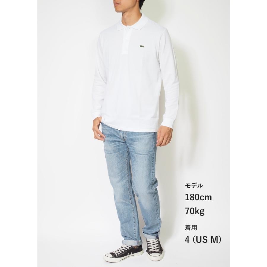 LACOSTE（ラコステ） ポロシャツ 長袖 鹿の子 ワンポイント 無地 日本