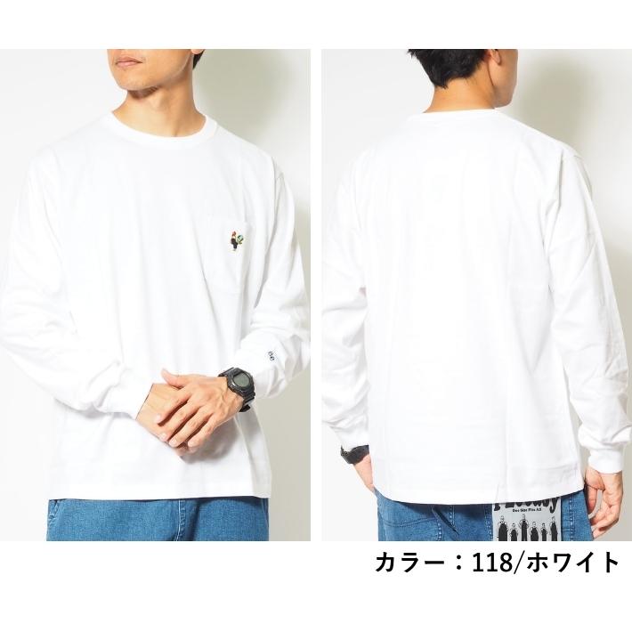 Lee（リー） ロンT 長袖 ポケット付き ワンポイント ニワトリ (LT3208