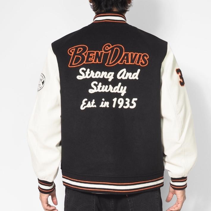 BEN DAVIS（ベンデイビス） セール スタジャン 中綿 切替 フェイク