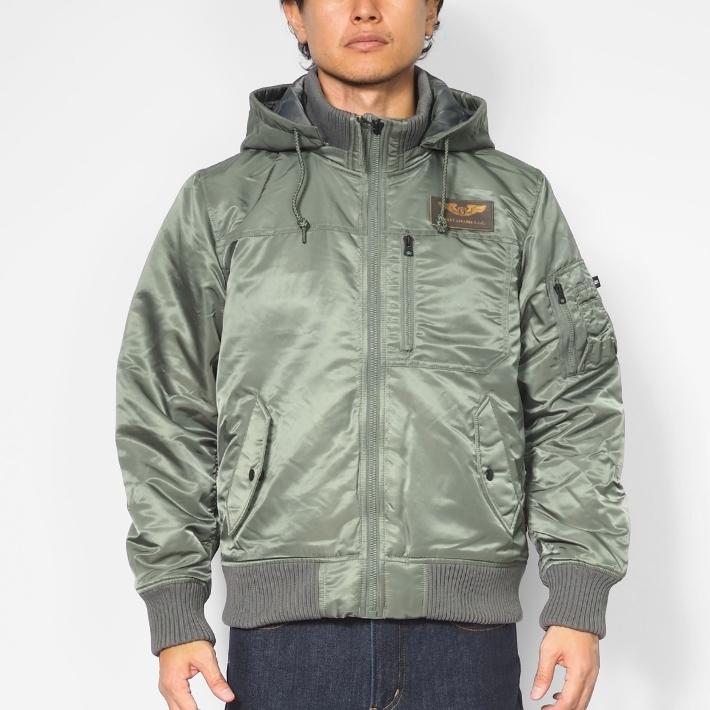 VALLEY APPAREL（バレイアパレル） フーデット リブ ジャケット