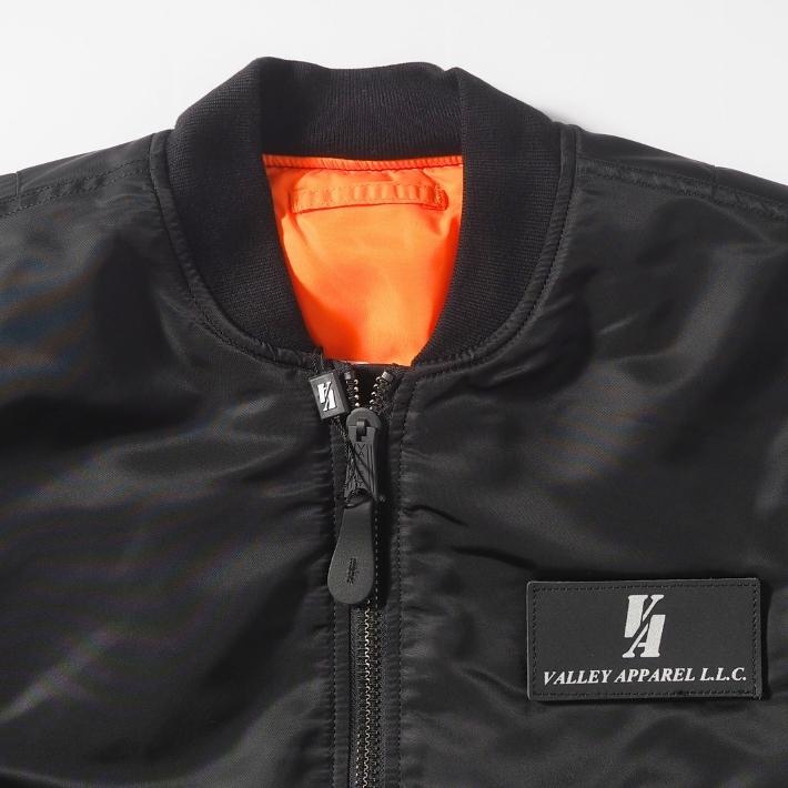 VALLEY APPAREL（バレイアパレル） MA-1 フライトジャケット ロゴ V.A.