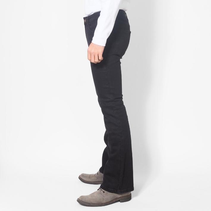 デニムフレアパンツ メンズ スリム ブーツカット ジーンズ ストレッチ 