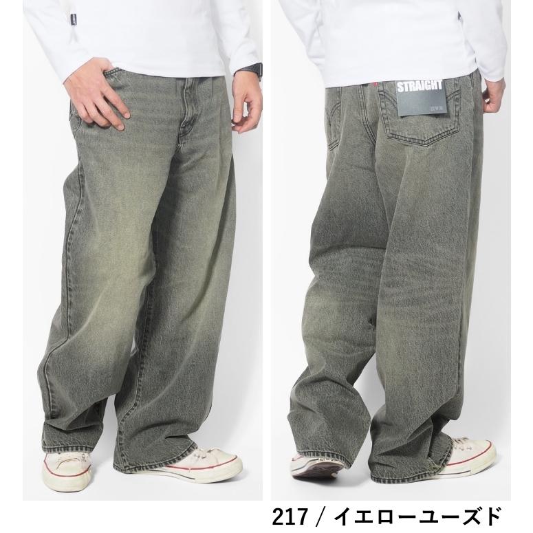 【EPNK】ストレートバギーパンツ　完売品 epnok ジーンズ ロールアップデニムバギーパンツ メンズ レディース