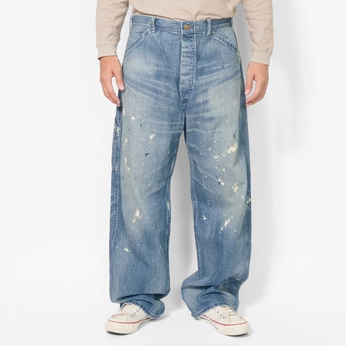 Ｌｅｅ ヴィンテージ ペインターパンツ 限定モデル デニムパンツ Ｍ Lee リー ビンテージ ペインターパンツ ダメージ加工 VINTAGE
