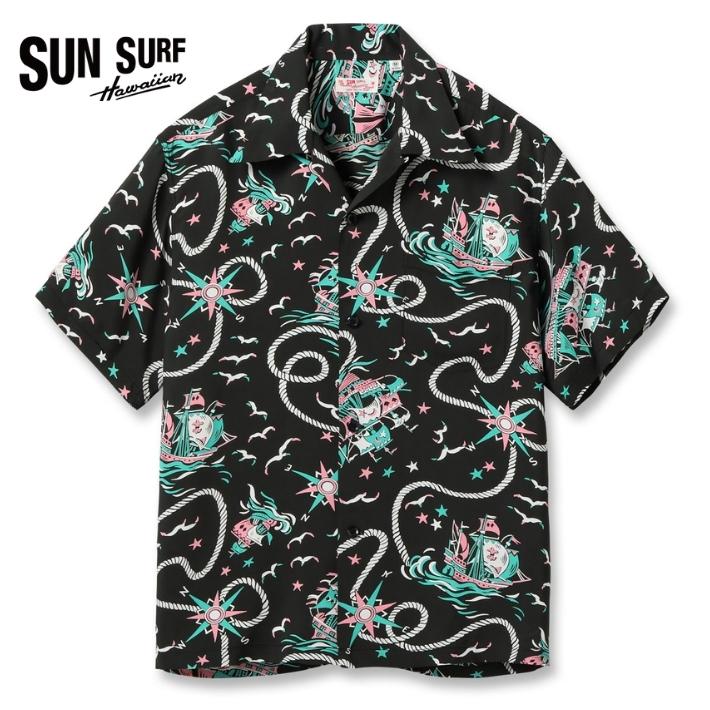 SUN SURF サンサーフ アロハシャツ 開襟シャツ 日本製 大航海時代