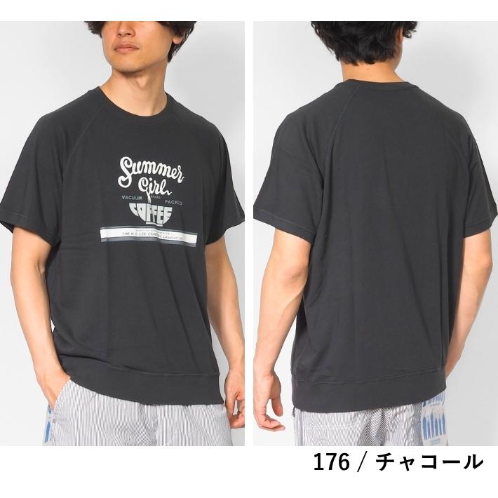 Lee（リー） Tシャツ 半袖 スウェット ロゴ プリント 裏毛 (LT3240