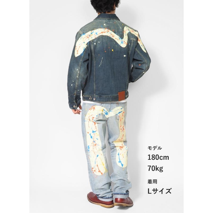 EVISU（エヴィス） デニムジャケット Gジャン 大黒 スプラッシュ