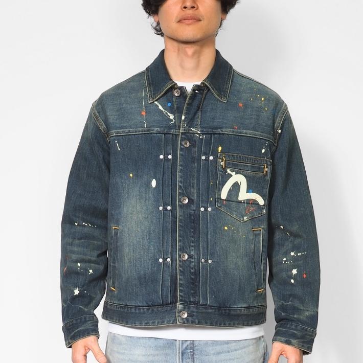 EVISU（エヴィス） デニムジャケット Gジャン 大黒 スプラッシュ