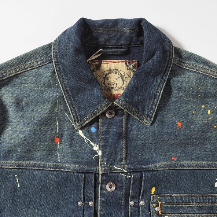 EVISU エヴィス デニムジャケット Gジャン 大黒 スプラッシュ カモメ (2ESHTM6DJ1010) メンズファッション ブランドの画像