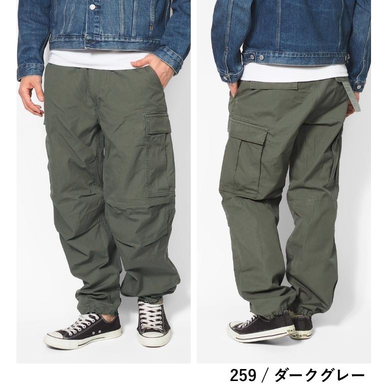 EDWIN（エドウィン） カーゴパンツ リップストップ ワイド テーパード
