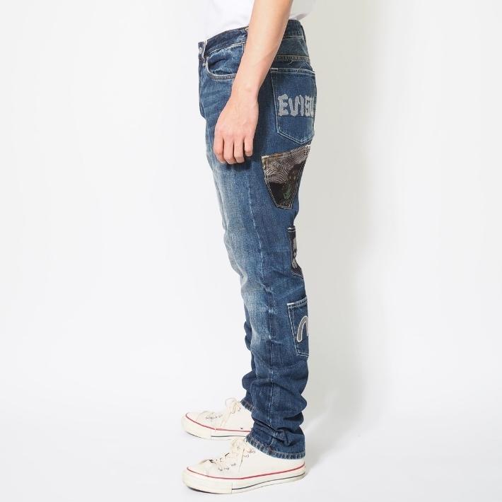 EVISU エヴィス ジーンズ #2017 テーパード マルチポケット (2ESHTM6JE1050) メンズファッション ブランドの画像