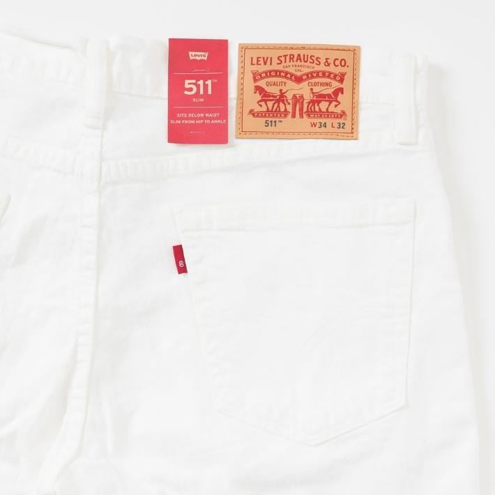 Levi's（リーバイス） LEVIS 511 ホワイトデニム スリムストレート